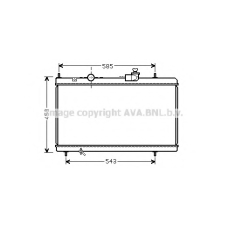 CNA2228 AVA Радиатор, охлаждение двигателя