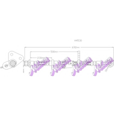 H4530 Brovex-Nelson Тормозной шланг