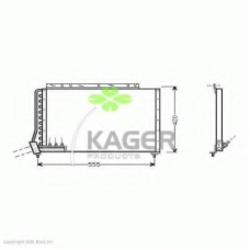 94-5382 KAGER Конденсатор, кондиционер