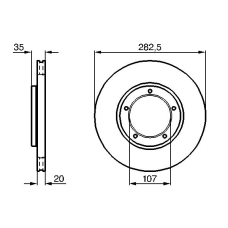 0 986 478 098 BOSCH Тормозной диск