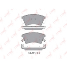 BD5927 LYNX Bd-5927 колодки тормозные передние chevrolet malibu 2.0d-2.4 12], opel astra gtc 1.4-2.0d 11] / insi