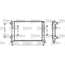 734226 VALEO Радиатор, охлаждение двигателя