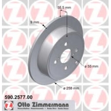 590.2577.00 ZIMMERMANN Тормозной диск