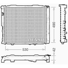 DRM17034 DENSO Радиатор, охлаждение двигателя
