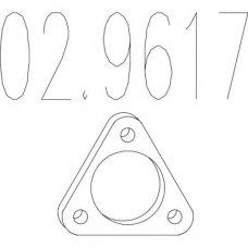 02.9617 MTS Прокладка, труба выхлопного газа