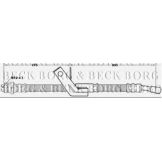 BBH7045 BORG & BECK Тормозной шланг