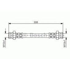 1 987 476 964 BOSCH Тормозной шланг