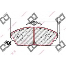 BP2019 DJ PARTS Комплект тормозных колодок, дисковый тормоз