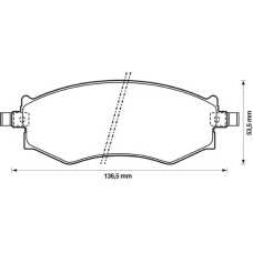 572339B BENDIX Комплект тормозных колодок, дисковый тормоз