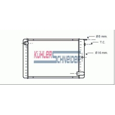 3304201 KUHLER SCHNEIDER Радиатор, охлаждение двигател