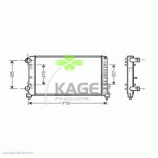 31-0443 KAGER Радиатор, охлаждение двигателя