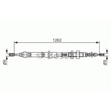 1 987 477 439 BOSCH Трос, стояночная тормозная система