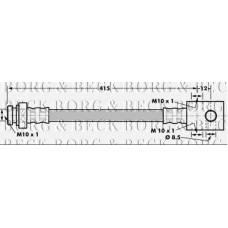 BBH7167 BORG & BECK Тормозной шланг