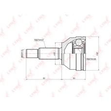 CO-3006A LYNX Co-3006a шрус наружный ford mondeo i 1.8-2.5 93-96/1.8td-2.5 96-00