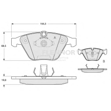 FB210870 FLENNOR Комплект тормозных колодок, дисковый тормоз