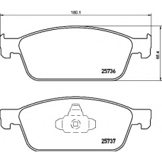 P 24 157 BREMBO Комплект тормозных колодок, дисковый тормоз