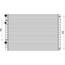 350213104500 MAGNETI MARELLI Радиатор, охлаждение двигателя