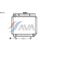 MS2136 AVA Радиатор, охлаждение двигателя