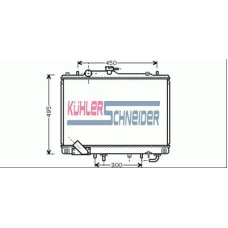 0500611 KUHLER SCHNEIDER Радиатор, охлаждение двигател