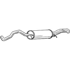 281-199 BOSAL Средний глушитель выхлопных газов