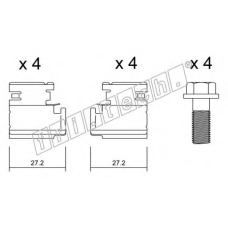 KIT.011 fri.tech. Комплектующие, колодки дискового тормоза