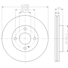 MDC1907 MINTEX Тормозной диск