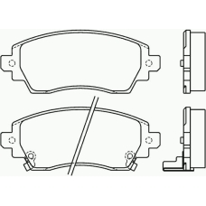 P 83 042 BREMBO Комплект тормозных колодок, дисковый тормоз