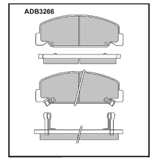 ADB3266 Allied Nippon Тормозные колодки