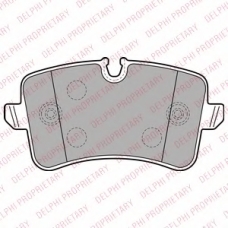 LP2249 DELPHI Комплект тормозных колодок, дисковый тормоз
