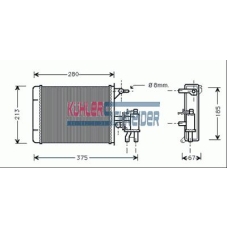 1591101 KUHLER SCHNEIDER Теплообменник, отопление салона