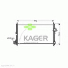 94-5772 KAGER Конденсатор, кондиционер