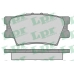 05P1281 LPR Комплект тормозных колодок, дисковый тормоз