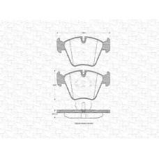 430216170307 MAGNETI MARELLI Комплект тормозных колодок, дисковый тормоз