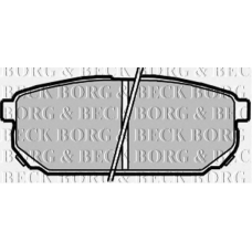BBP1925 BORG & BECK Комплект тормозных колодок, дисковый тормоз