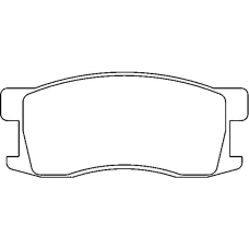 MDB2454 MINTEX Комплект тормозных колодок, дисковый тормоз