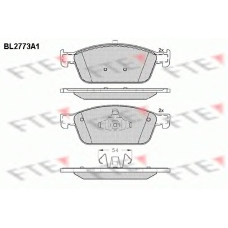 BL2773A1 FTE Комплект тормозных колодок, дисковый тормоз