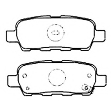 AKDC-2466 ASVA Комплект тормозных колодок, дисковый тормоз