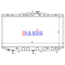 210410N AKS DASIS Радиатор, охлаждение двигателя