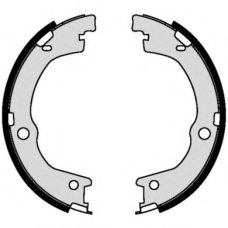 S 30 533 BREMBO Комплект тормозных колодок, стояночная тормозная с