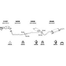 940442S TESH Exhaust system