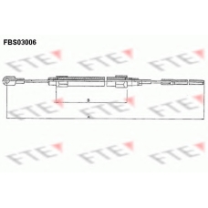 FBS03006 FTE Трос, стояночная тормозная система