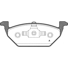 BPA0633.20 OPEN PARTS Комплект тормозных колодок, дисковый тормоз