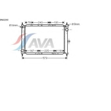 DNA2260 AVA Радиатор, охлаждение двигателя