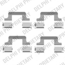 LX0437 DELPHI Комплектующие, колодки дискового тормоза