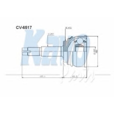 CV-6517 KAVO PARTS Шарнирный комплект, приводной вал