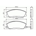 0 986 424 729 BOSCH Комплект тормозных колодок, дисковый тормоз