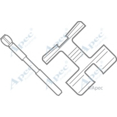 KIT214 APEC Комплектующие, тормозные колодки