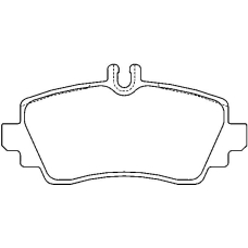 MDB2643 MINTEX Комплект тормозных колодок, дисковый тормоз