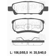 IBR-1591 IPS Parts Комплект тормозных колодок, дисковый тормоз