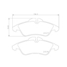 P 50 029 BREMBO Комплект тормозных колодок, дисковый тормоз